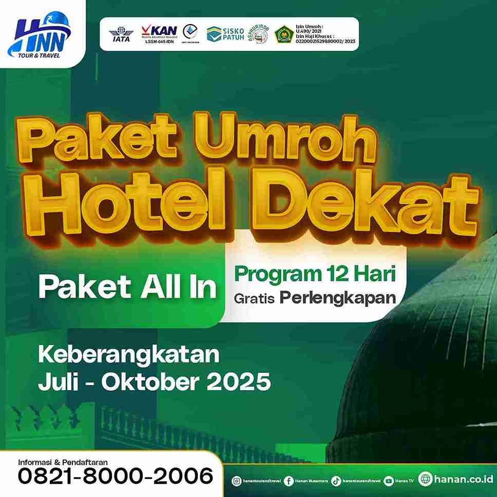 Paket Umroh Hotel Dekat