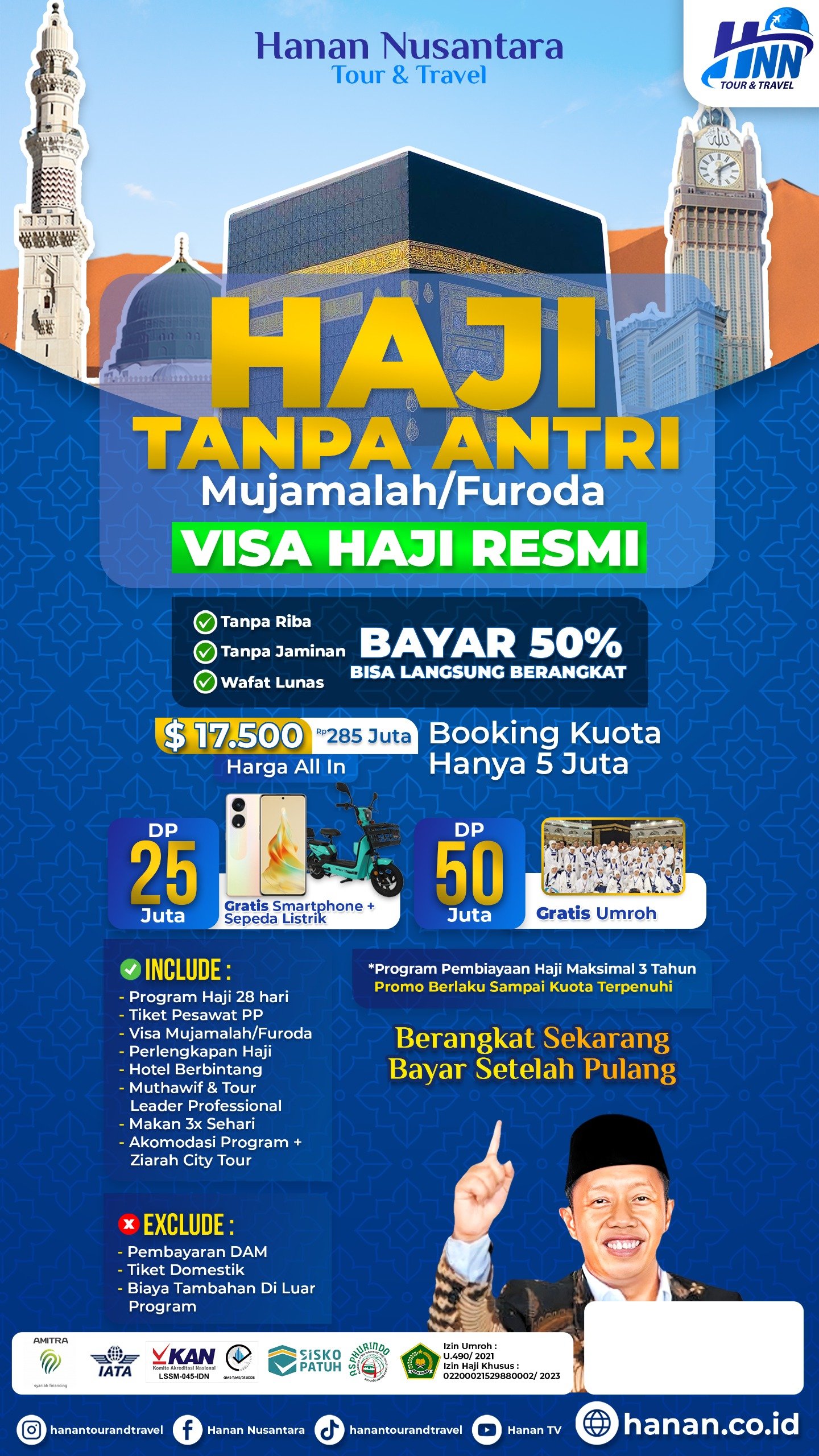 Daftar dan Biaya Haji Furoda 2024 2025, 100% Paket Terbaik